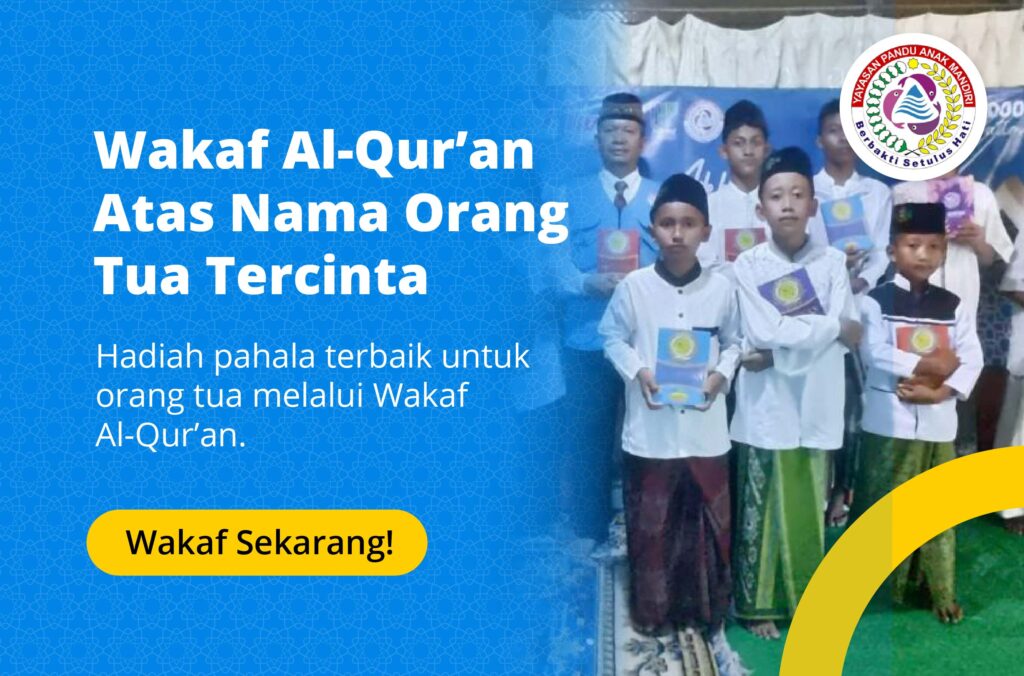 Wakaf Al-Qur’an Atas Nama Orang Tua Tercinta